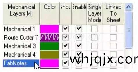 把Mechanical2改名爲(wei)Route Culter Tool Layer